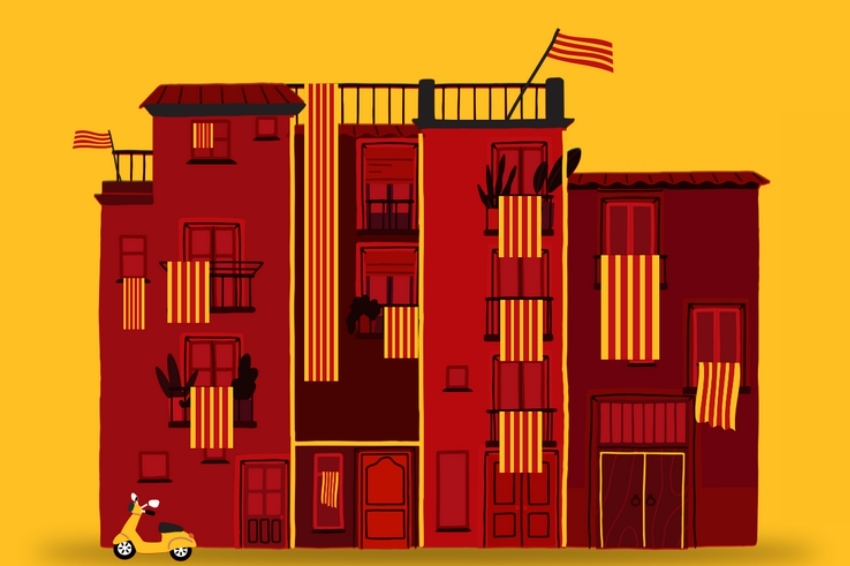 National Day of Catalonia at the Hostalets of Pierola