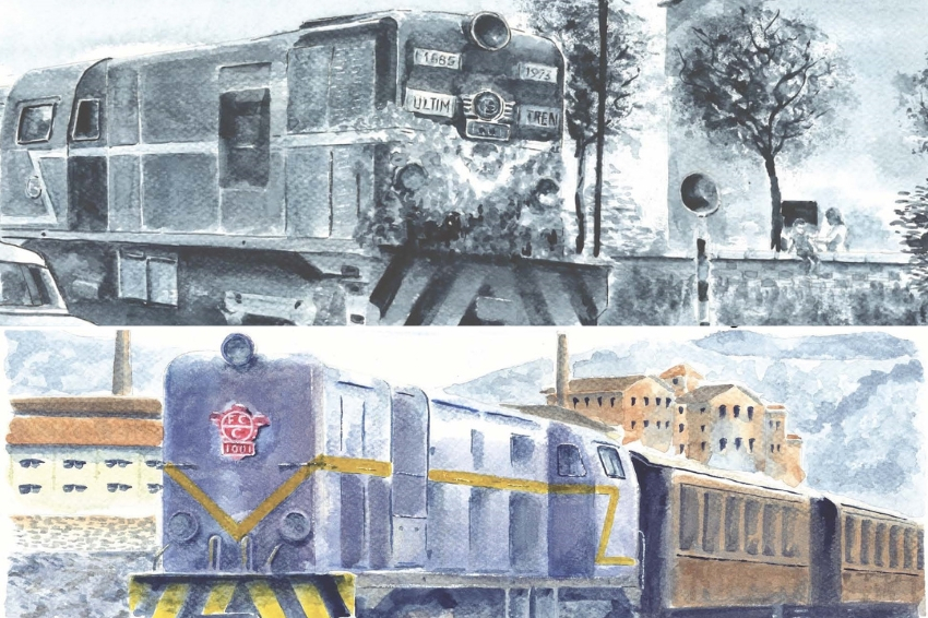 Exposition El Nostre Tren a locaux sociaux de Sant Julià de Cerdanyola