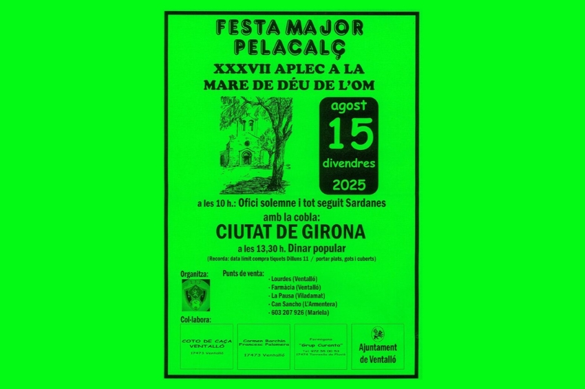 Festival majeur de Pelacalç (Aplec de la Virgen del Olmo), Ventalló