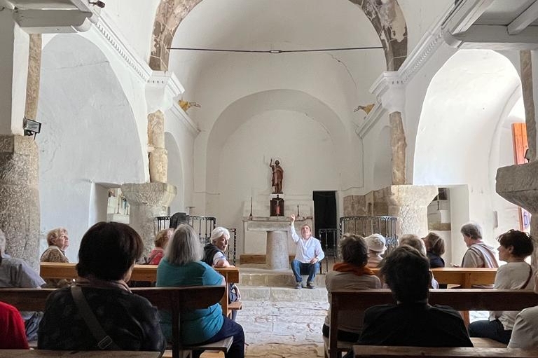 Départ du décembre roman à La Baronia de Rialb