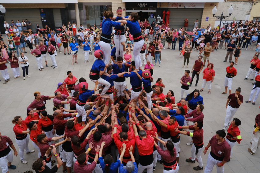 Festivities of Saint Oliva in Olesa de Montserrat (Castellers)