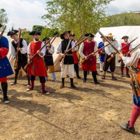 Campament de Miqueletes del segle XVIII al Castell d'Hostalric