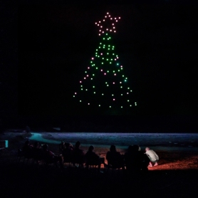 Espectacle de drons per Cap d'Any a Roses