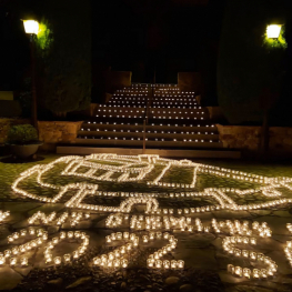 Candlelight night in Pals