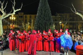 Arribada de la Polsim i encesa de les llums de Nadal de Balaguer
