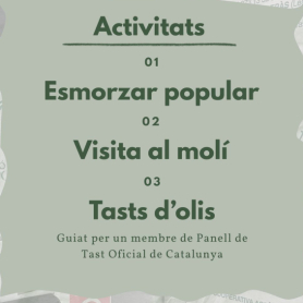 Festa de l'Oli Nou el Soleràs - DOP Les Garrigues