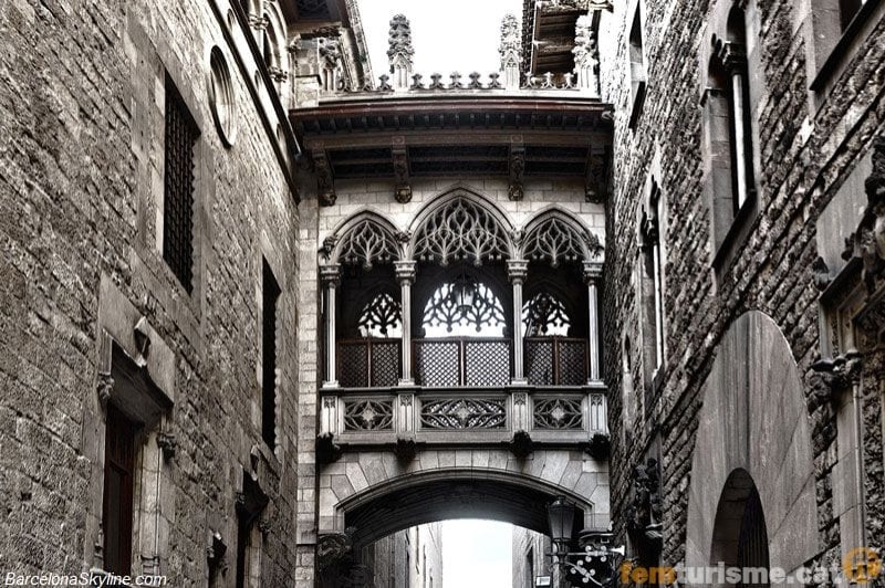 Barcelona (4 Pont Del Bisbe Generalitat Canonges)