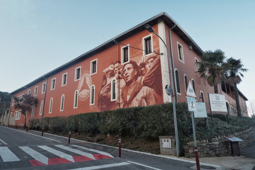 LEspluga de Francolí (Mural Brigades Internacionals)
