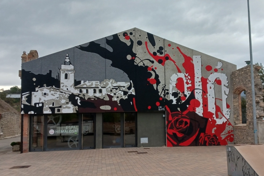 Santa Maria dOló ( Mural Espai Hemalosa)