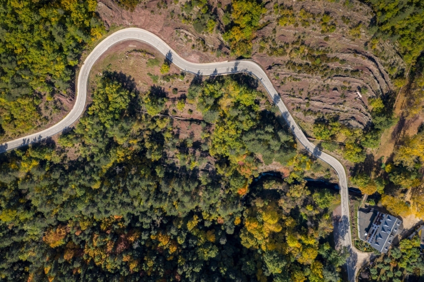 Castellar de nHug (Les Fonts Del Llobregat Vistes Des De L Aire)