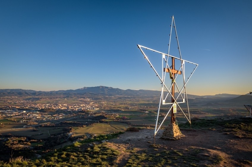 Hill of the Cross of Gurb from Sant Andreu de Gurb
